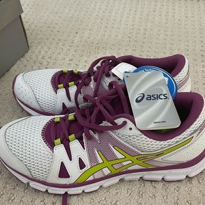 Brand new Asics white and purple sneaker!